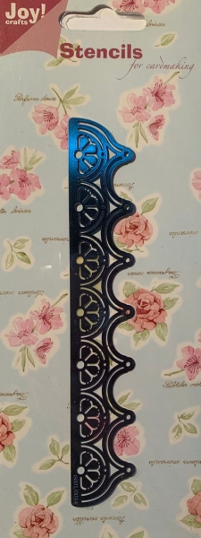 Embossing-Schablone Rand, Spitzbogen